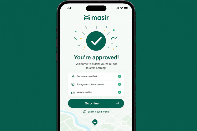 صفحه اپ با پیام موفقیت ارسال درخواست